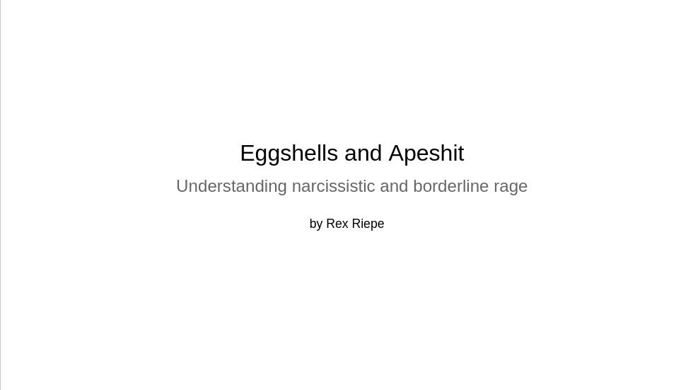 Eggshells & Apeshit